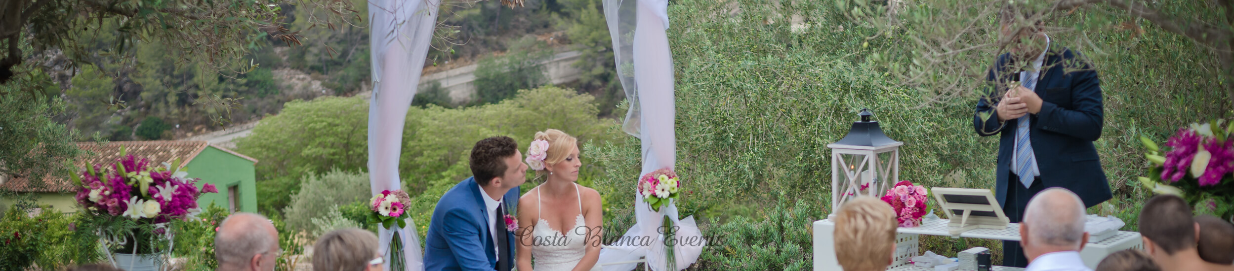 Ceremony in a vineyard venue